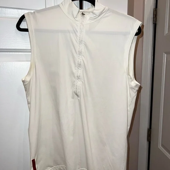 トップス PRADA SPORT/90s cotton vest Prada 90s Sport White Mesh Vest - Ākaibu Store